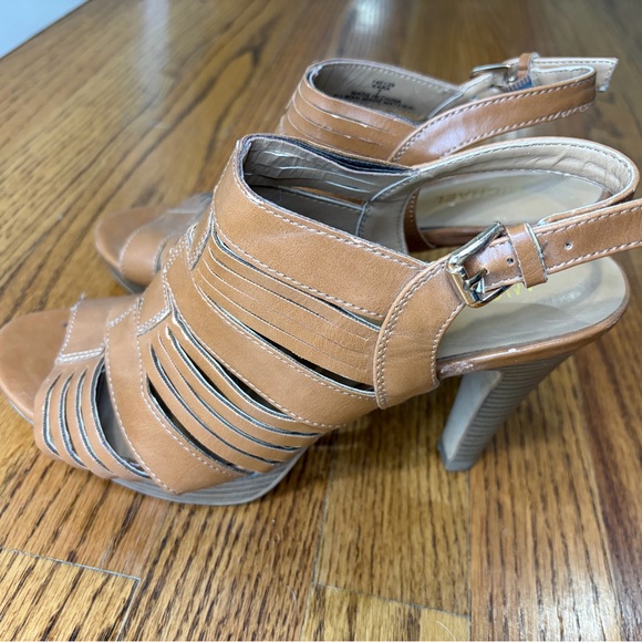 MICHAEL Michael Kors Shoes - Michael Kors 4" Tan Strappy Heels